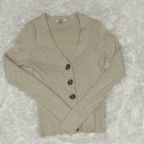 Madewell Sweaters - Madewell Cream Knit Button Up Cardigan Sweater size S
